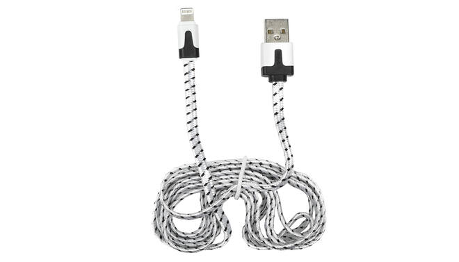 USB lightning cable 2 m nylon