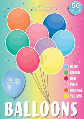 Ballong 50-p Blandade färger