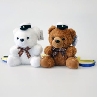 Studentnalle 17cm Brun/Vit